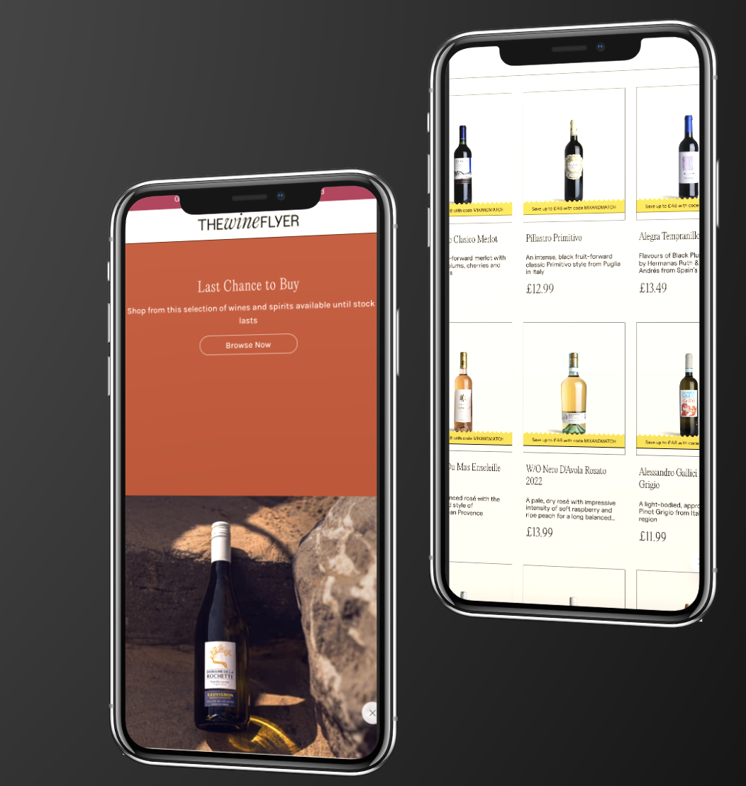 The Wine Flyer - New Venture - BigCommerce Partner Design